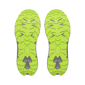 Sfida Peak  Mens Trail Runners Grey/Black/Green
