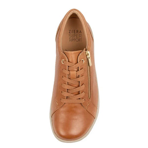 Ziera Solar Xf Zr Tan Leather Sneaker