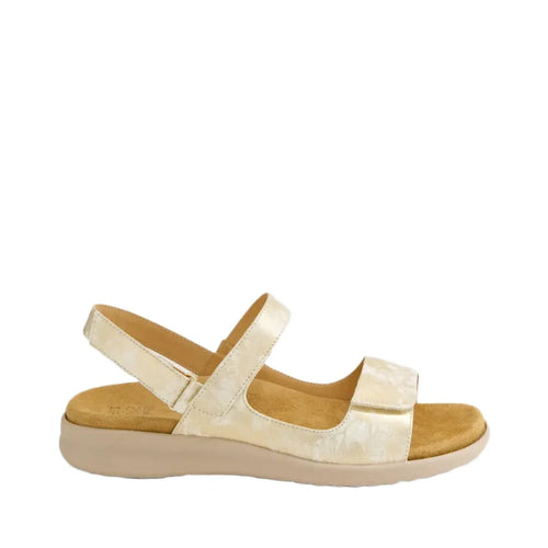 Ziera Benji Xw Smudge Metal Almond Leather Sandals
