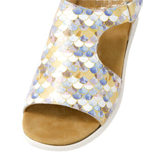 Load image into Gallery viewer, Ziera Basma Blue Bubbl Leather Womens Shoes