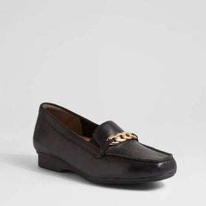 Ziera Fenders Xf Black Leather Loafers