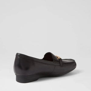 Ziera Fenders Xf Black Leather Loafers