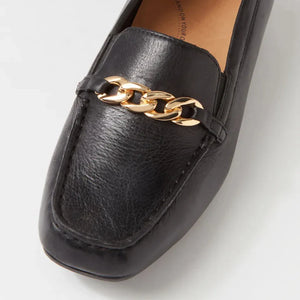 Ziera Fenders Xf Black Leather Loafers