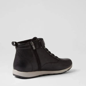 Ziera Balla Wide Black Leather Boot