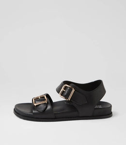 Ziera Hastice W Black Leather Sandals