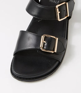 Ziera Hastice W Black Leather Sandals