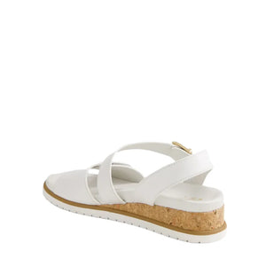Ziera Vamsy W White Leather Sandals