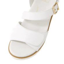 Load image into Gallery viewer, Ziera Vamsy W White Leather Sandals