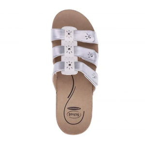 Scholl Andrea White Metallic