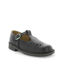 Load image into Gallery viewer, Wilde Jenny-Yvel School Shoe Black Smooth Velcro