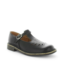 Load image into Gallery viewer, Wilde Jenny-Yvel School Shoe Black Smooth Velcro