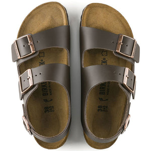 Birkenstock Milano Smooth Leather Regular Dark Brown