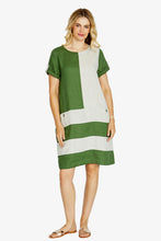 Load image into Gallery viewer, Pingpong Carrie Col Block Linen Dress