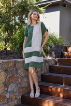 Load image into Gallery viewer, Pingpong Carrie Col Block Linen Dress
