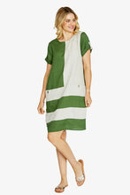 Load image into Gallery viewer, Pingpong Carrie Col Block Linen Dress