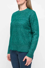 Load image into Gallery viewer, Jump Bottle Green Diamond Knit Pullover
