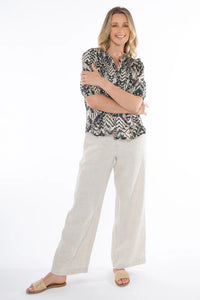 Jump Fly Front Linen Pant