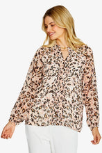 Load image into Gallery viewer, Pingpong Jaguar Prt L/Slv Blouse