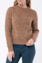 Load image into Gallery viewer, Jump Pointelle Pullover Toffee