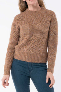 Jump Pointelle Pullover Toffee